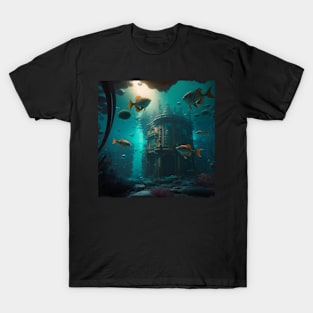 Cyberpunk Underwater Museum T-Shirt